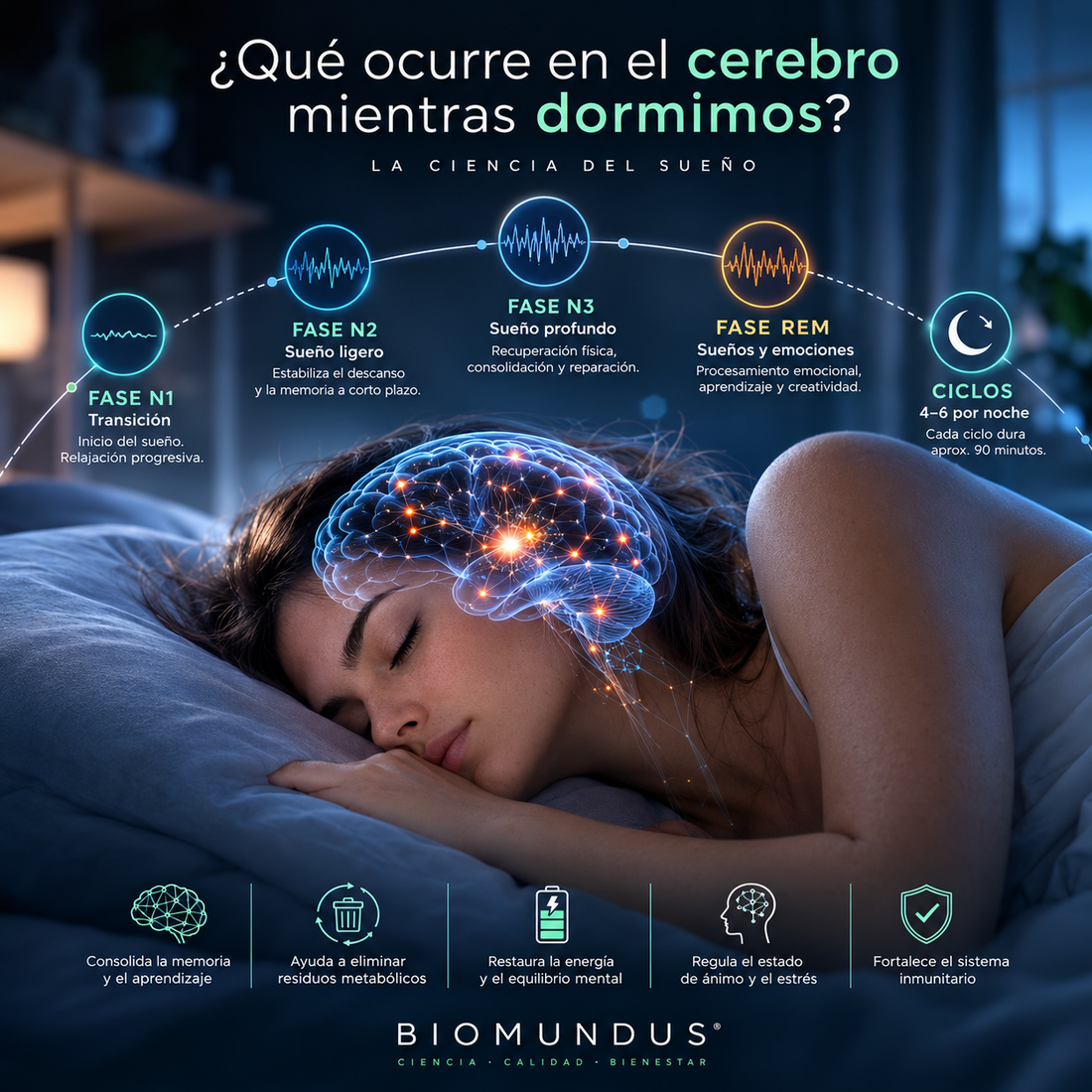 ¿Qué ocurre en el cerebro mientras dormimos? Ciencia del sueño y salud cognitiva