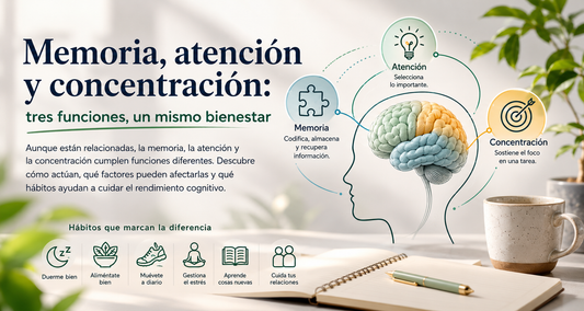 Memoria, atención y concentración: diferencias y factores que influyen en ellas